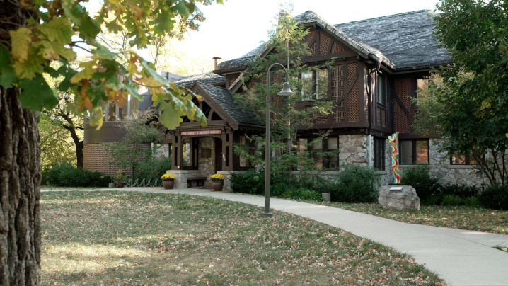 A large two story home.