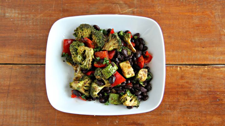 Roasted Vegetable Bean Salad