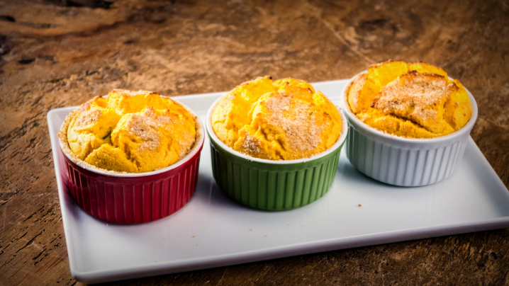 Butternut Squash and Blue Cheese Souffle