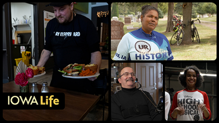 Iowa Life logo, Greg Fier, Groundswell, Kamilla Freeman, Underground Railroad Ride