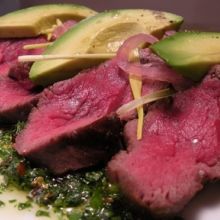 Recipe: Elk Tenderloin with Summer Succotash and Chimmichurri