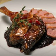 Duck Confit with Orange Sauce