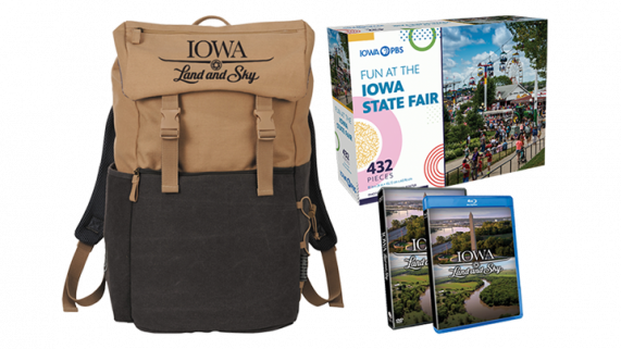 Backpack, DVD, BluRay and puzzle