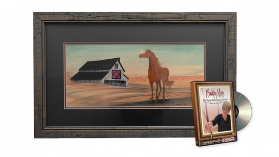 Framed print and DVD of program