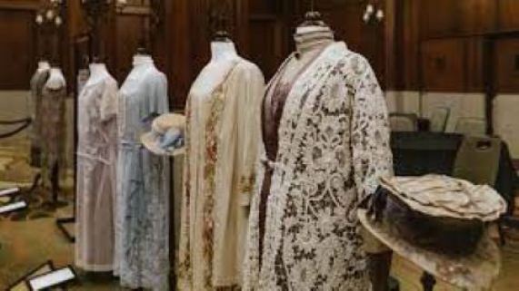 costumes that are part of the Dressing the Abbey exhibit