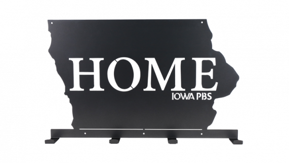 Home is Iowa PBS Coat Rack