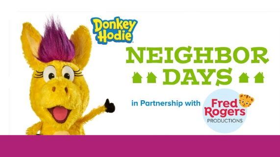 Donkey Hodie waving