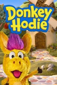 Donkey Hodie with show logo