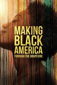 Making Black America logo over the shoulders-up profile view of a smiling black woman.