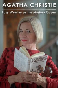 Agatha Christie: Lucy Worsley on the Mystery Queen - Lucy Worsley holds an open book and smirks at the camera.