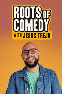 Host Jesus Trejo smiles at the camera under the show logo.