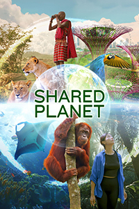 Shared Planet logo overtop of various plant, animal and human subjects in various locations from around the world.