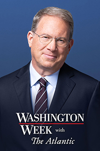 Washington Week with The Atlantic host and logo.