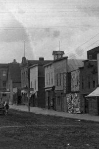 Main street in Forest City in the early 1900s.