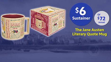 Jane Austen Literary Quote Mug and Gift Box 