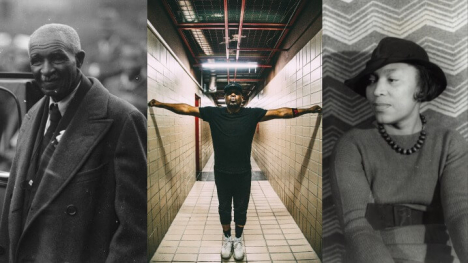 Black History Month photo collection featuring George Washington Carver, Chuck D and Zora Neale Hurston