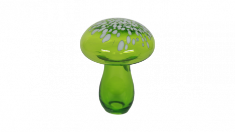 Blenko Glass Olive Mushroom