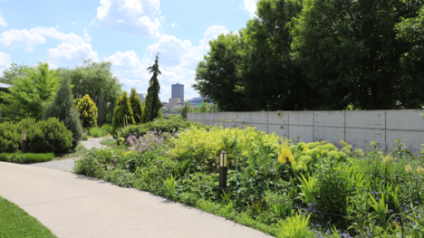 Outside garden at Greater Des Moines Botanical Garden
