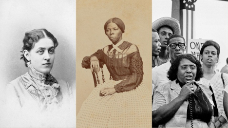 Carrie Chapman Catt, Harriet Tubman and Fannie Lou Hamer 