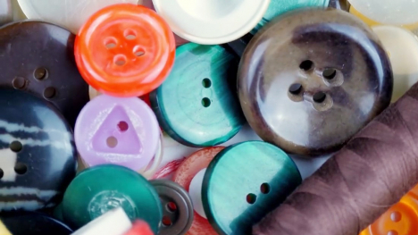 A pile of colorful buttons.