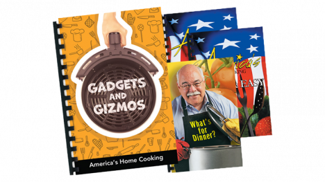 America's Home Cooking: Gadgets and Gizmos Four Recipe Books