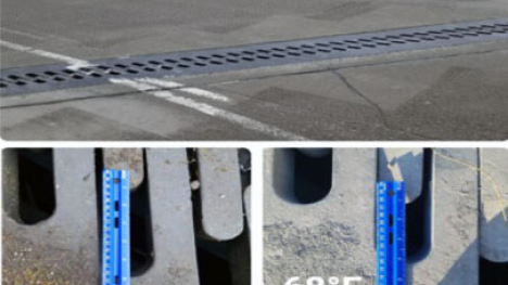 Expansion joints at different temperatures