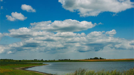 A farm pond.