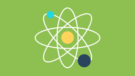 Graphic of an atom.
