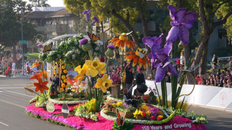 parade float in the Tournament of Roses Parade