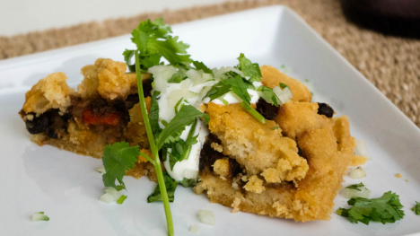 black bean tamale pie