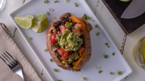 black bean sweet potato