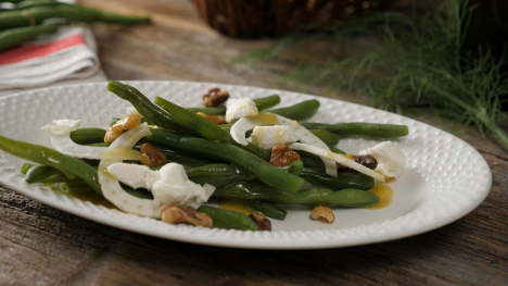 Green Bean Salad with Fennel and Goat Cheese