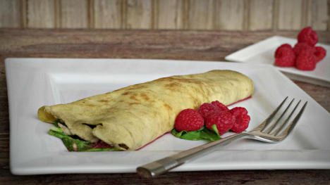 raspberry pancetta pannekoeken