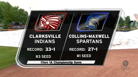 Class 1A - Clarksville Indians vs. Collins-Maxwell Spartans (2019)