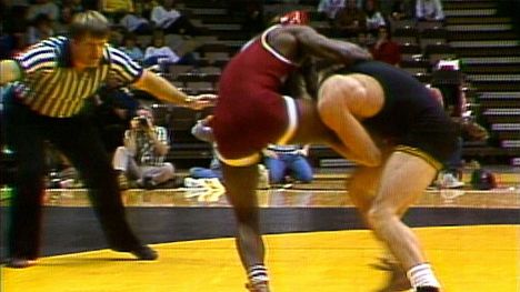 Oklahoma vs Iowa Wrestling 1986 Iowa City