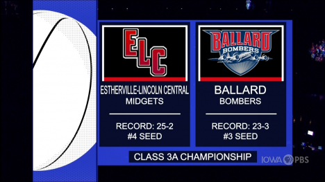 Class 3A - Estherville-Lincoln Central Midgets vs. Ballard Bombers