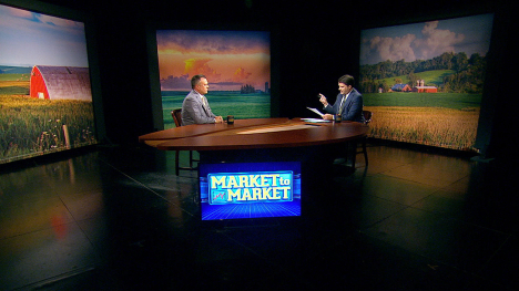 Jeff French and Paul Yeager at the Market to Market desk.