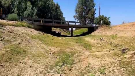 dry irrigation ditch