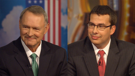Michael Fitzgerald (D - Des Moines), incumbent treasurer of state, and Roby Smith (R - Davenport)
