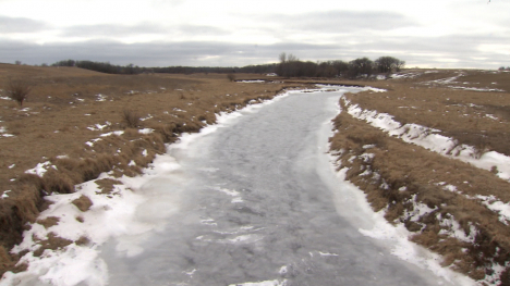 frozen stream