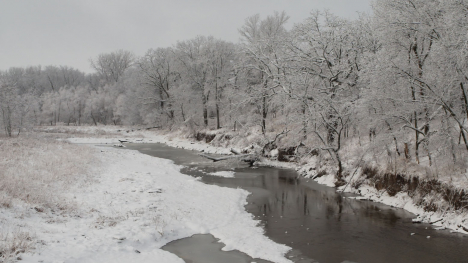 winter river