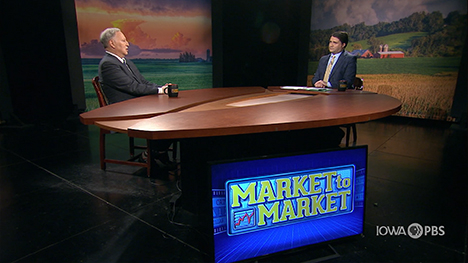 Mark Gold and Paul Yeager at the Market to Market desk.