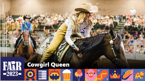Cowgirl Queen - girl riding horse
