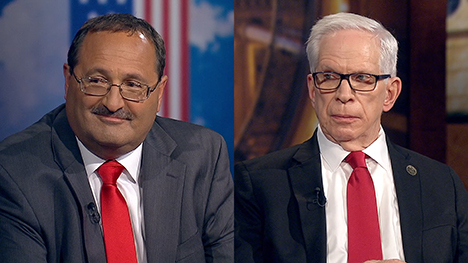 Jeff Kauffman, chairman of the Republican Party of Iowa, and Steve Scheffler, Republican National Committee member and president of the Iowa Faith & Freedom Coalition (IFFC).