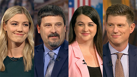 Political reporters: Amanda Rooker, Erin Murphy, Brianne Pfannenstiel, and Clay Masters.