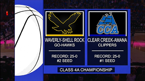 Class 4A - Clear Creek Amana Clippers vs. Waverly-Shell Rock Go-Hawks