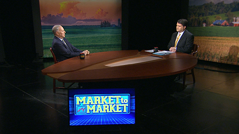 Mark Gold and Paul Yeager at the Market to Market desk.