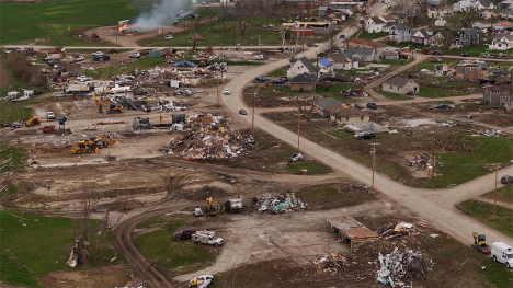 Minden, Iowa debris field
