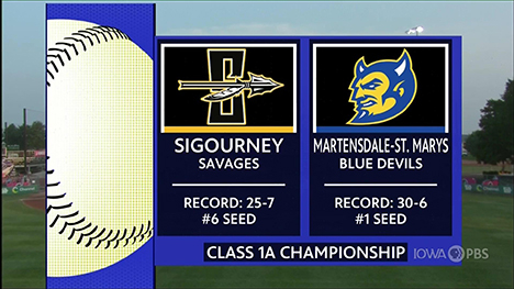 Class 1A - Sigourney Savages vs. Martensdale-St Marys Blue Devils