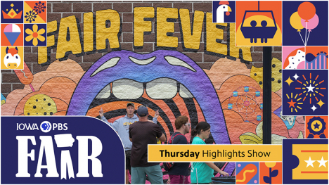 Fair 2024: Thursday Highlights Show - fair fever mural on side of building